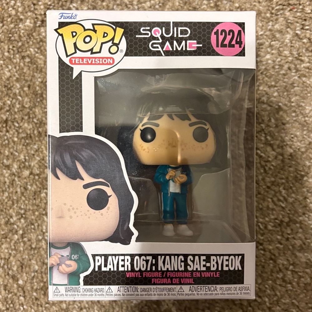 Funko Pop! Squid Game Player 067 Vinyl Figure - Black and Green